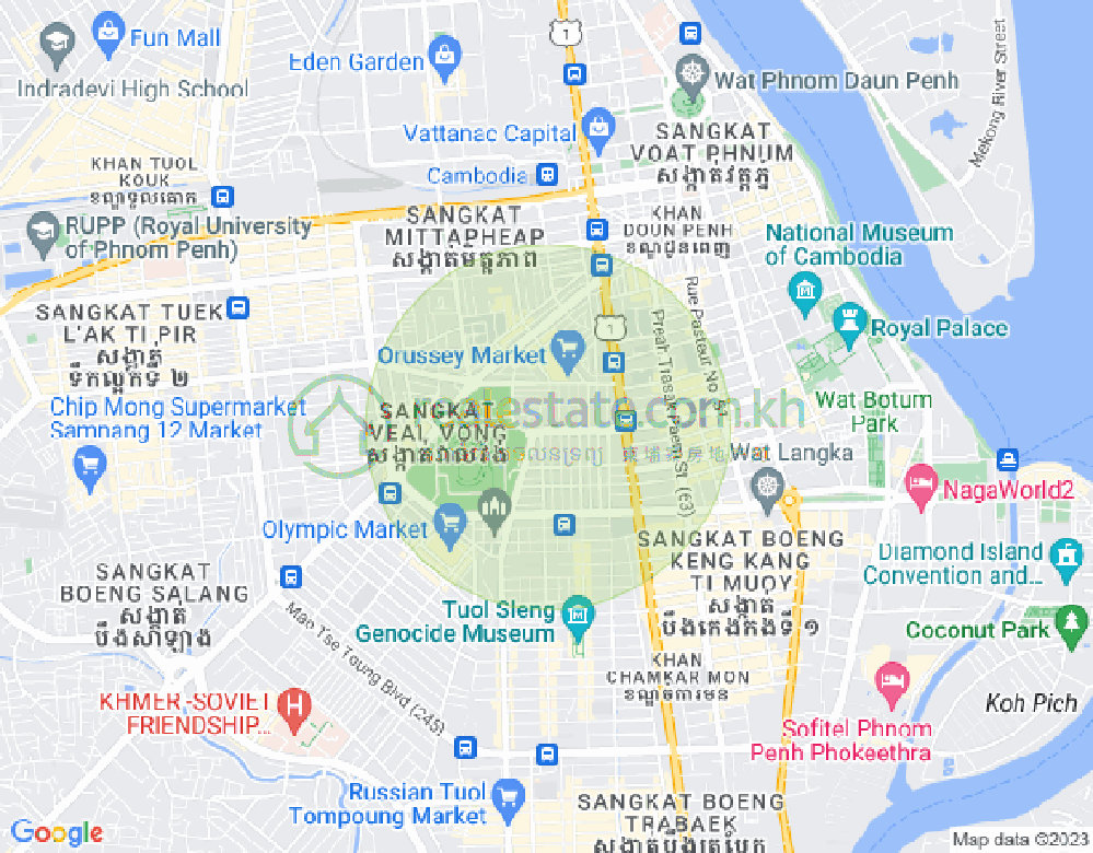 Boeung Prolit分区, 马卡拉区, 金边地图