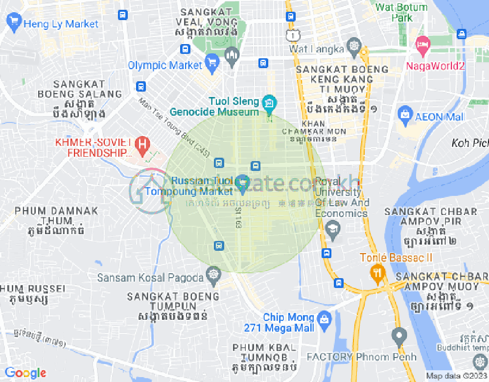 แผนที่ ตวลตุมปุง 1, จัมการมอน, พนมเปญ