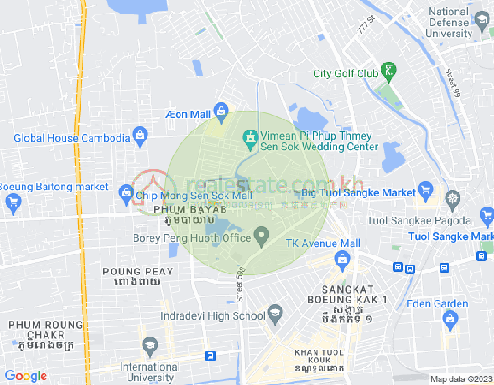新金边, 森速区, 金边地图