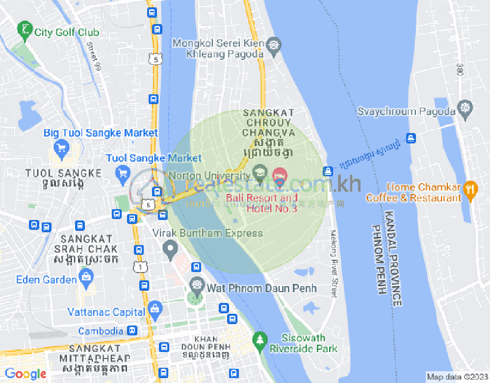 ルッセイケオ, プノンペンの地図