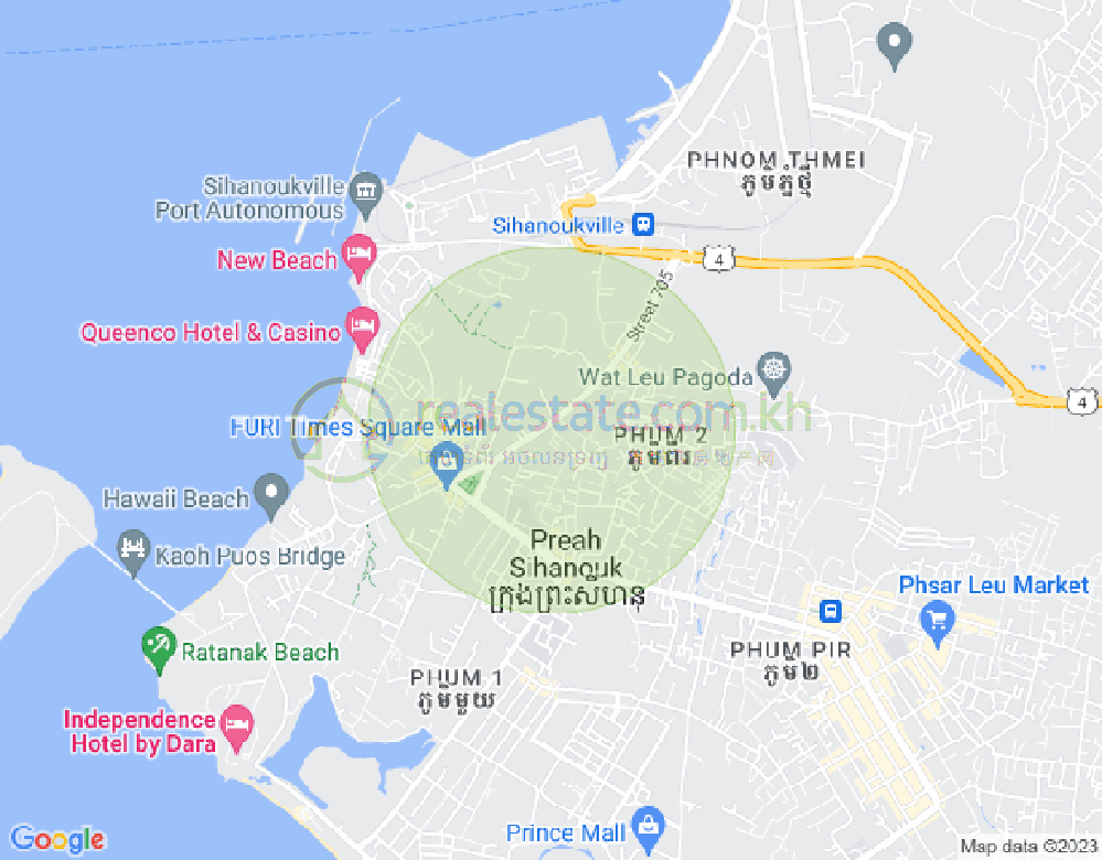 Map of Sangkat Bei, Sihanoukville