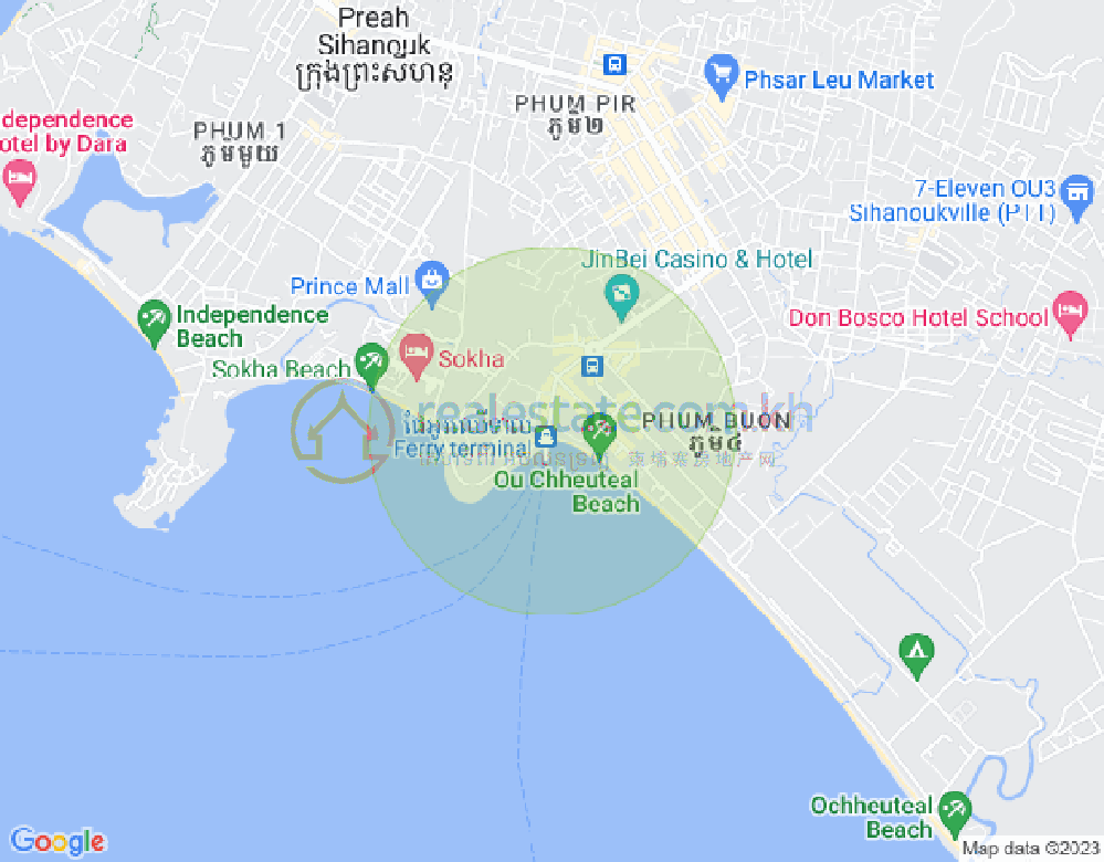 Map of Sangkat Bei, Sihanoukville