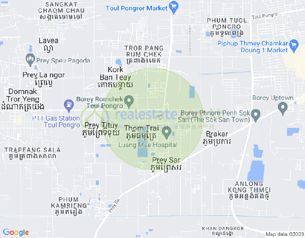 Mapa: Dangkao, Phnom Penh