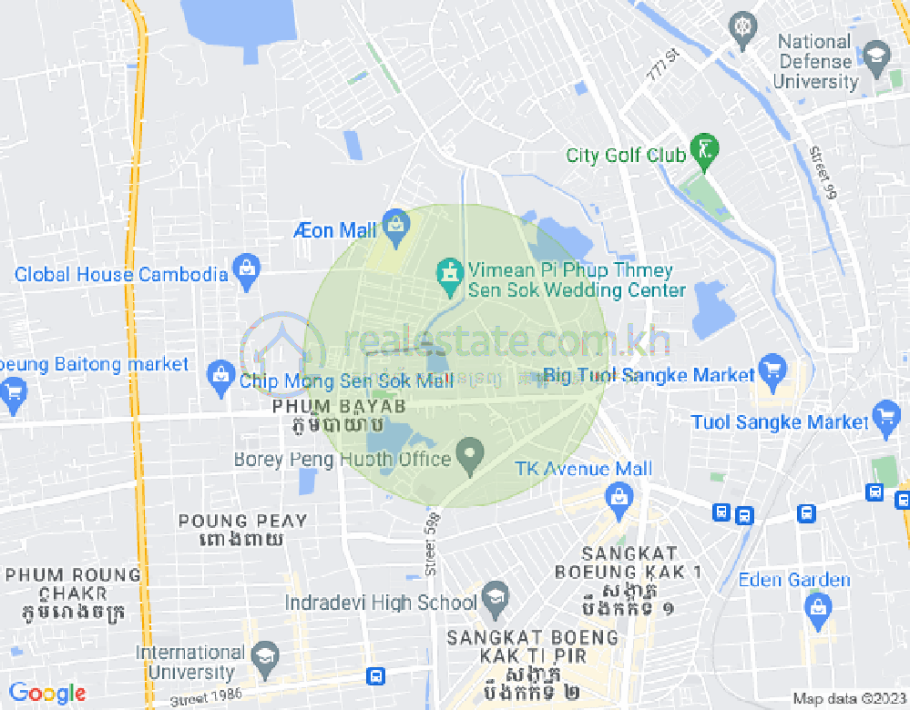 新金边, 森速区, 金边地图