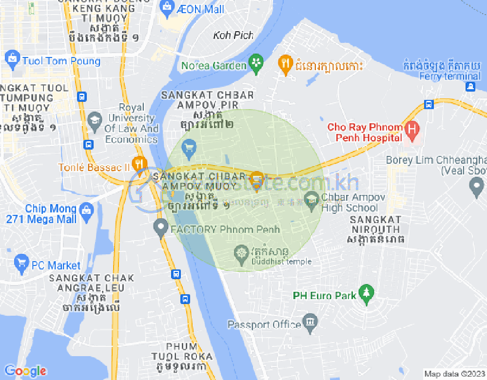 铁桥头区I分区, 铁桥头区, 金边地图