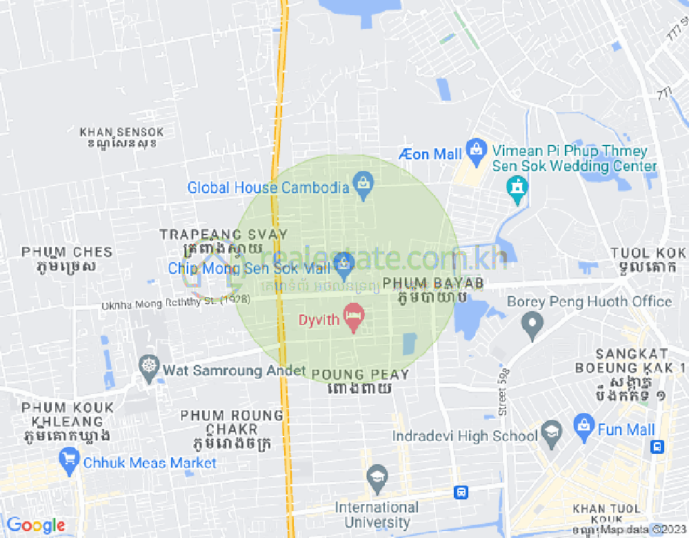 新金边, 森速区, 金边地图