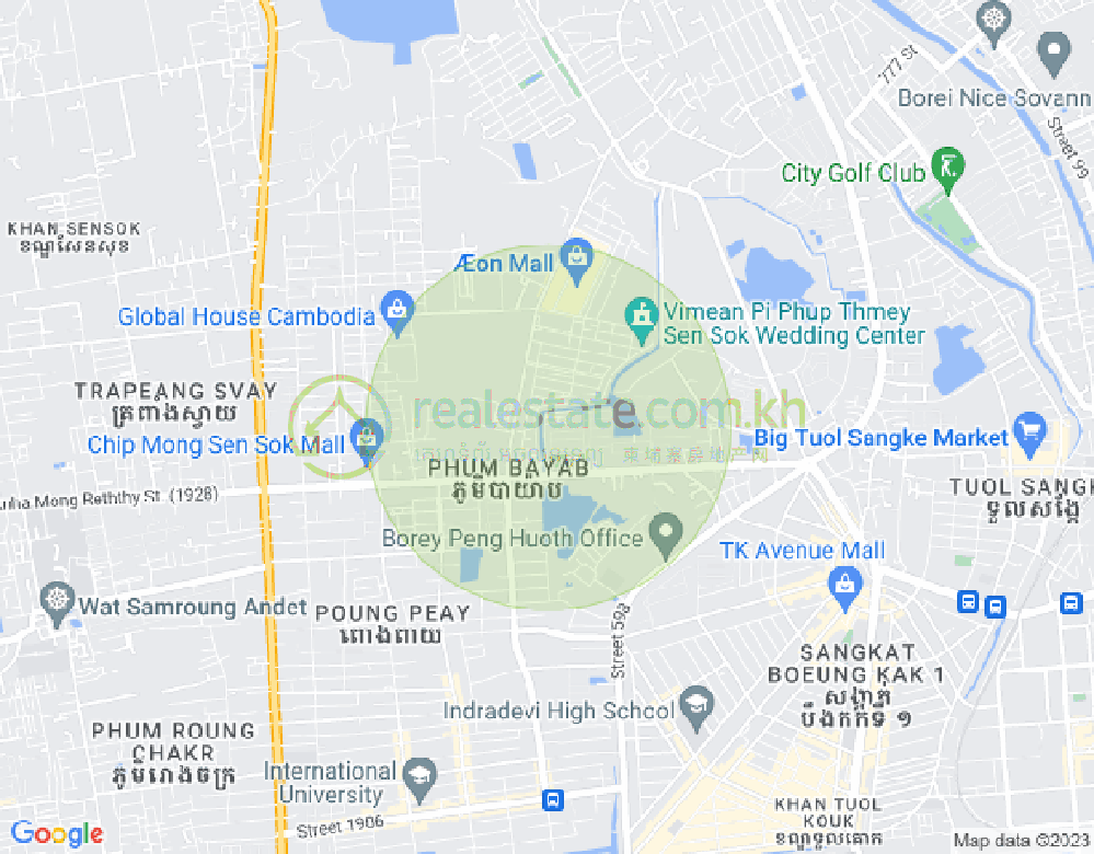 新金边, 森速区, 金边地图