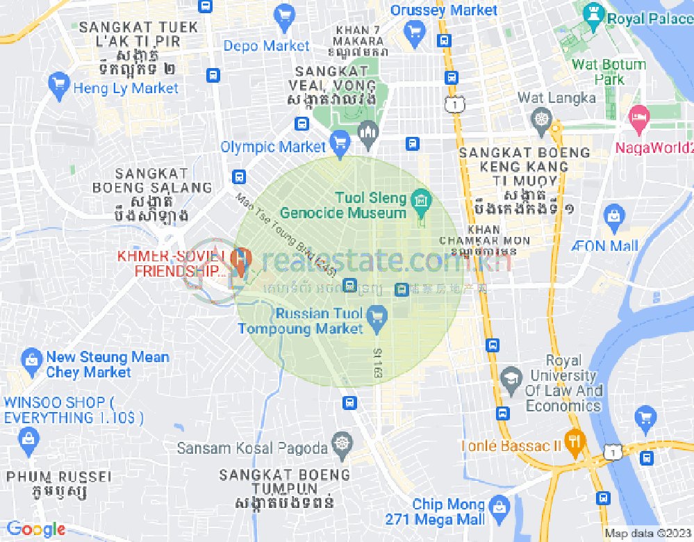 Boeung Prolit分区, 马卡拉区, 金边地图