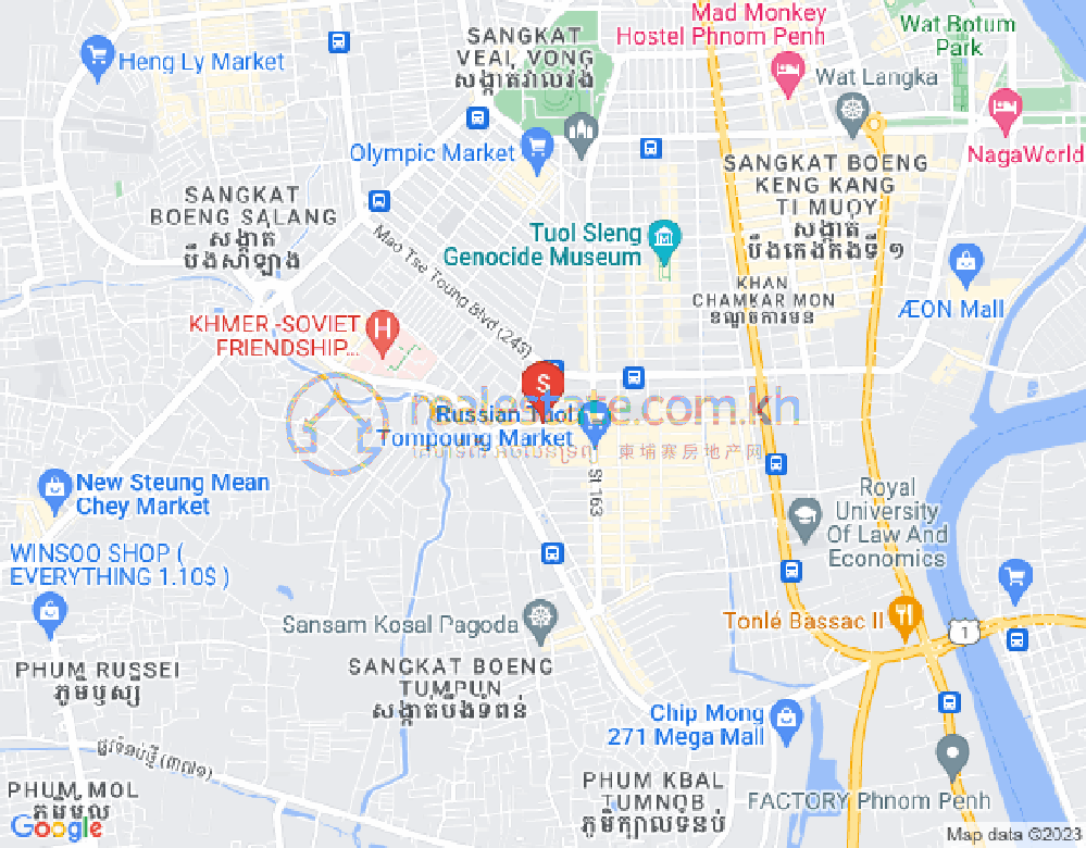 แผนที่ ตวลตุมปุง 1, จัมการมอน, พนมเปญ