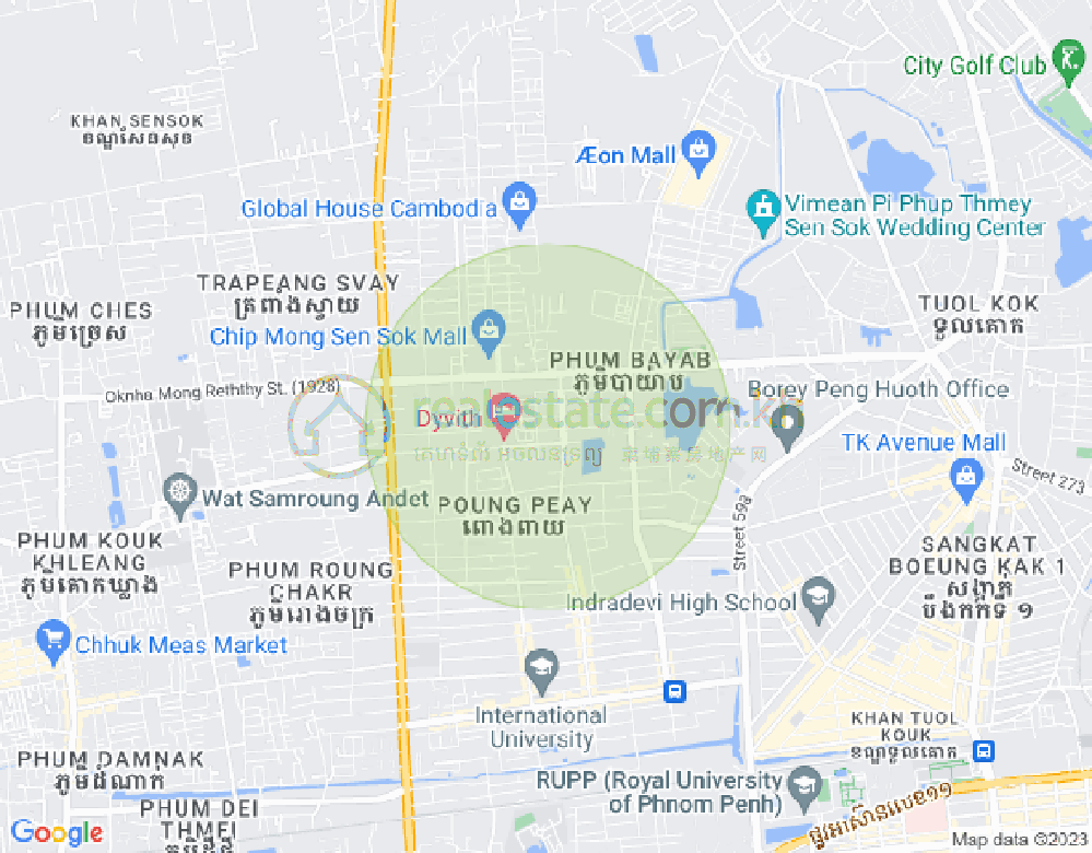 新金边, 森速区, 金边地图