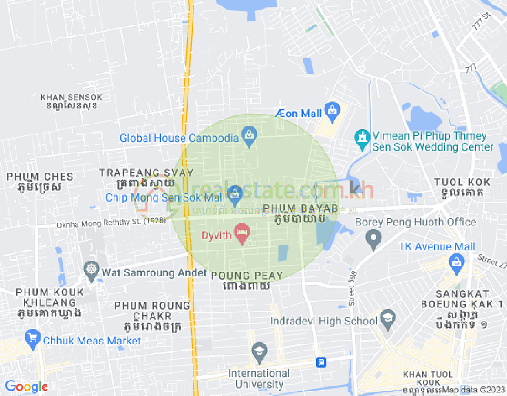 新金边, 森速区, 金边地图
