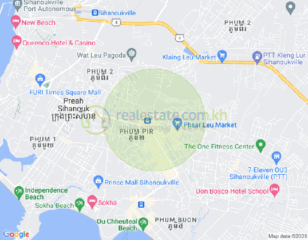 Map of Sangkat Bei, Sihanoukville