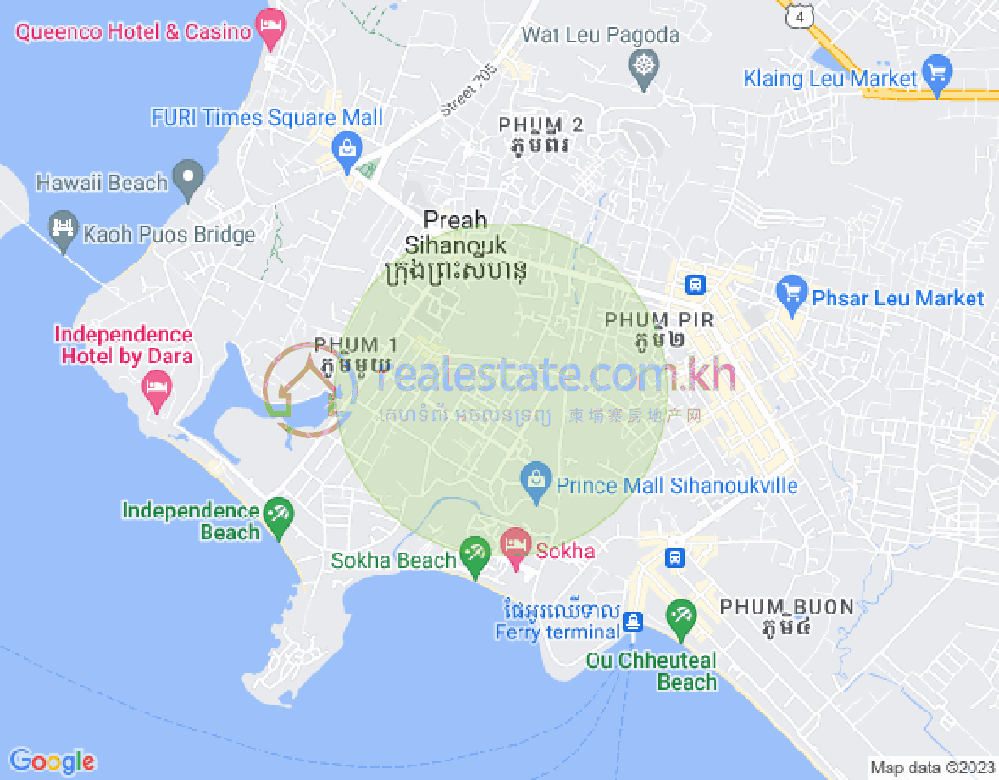 Mapa: Sangkat Pir, Sihanoukville