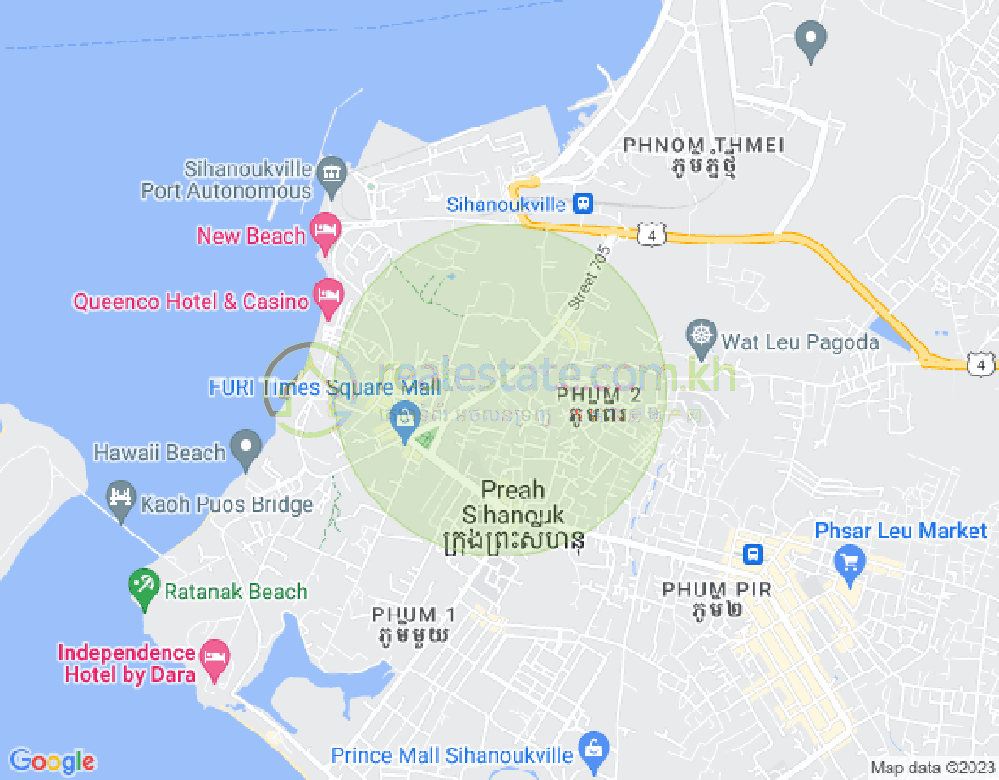 三号分区, 西哈努克城地图