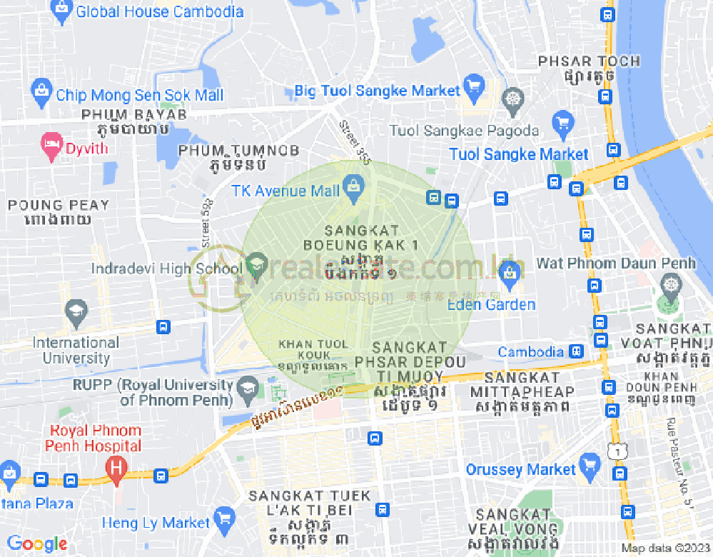 宣城2, 堆谷区, 金边地图
