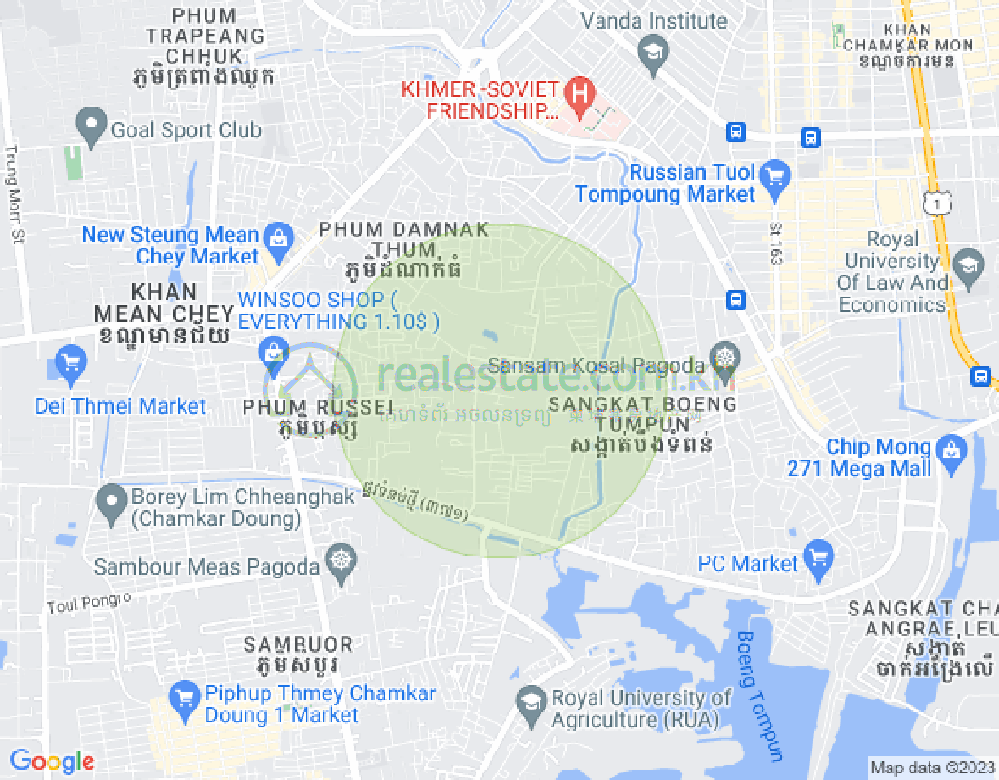 ផែនទី ស្ទឹងមានជ័យ, មានជ័យ, ភ្នំពេញ