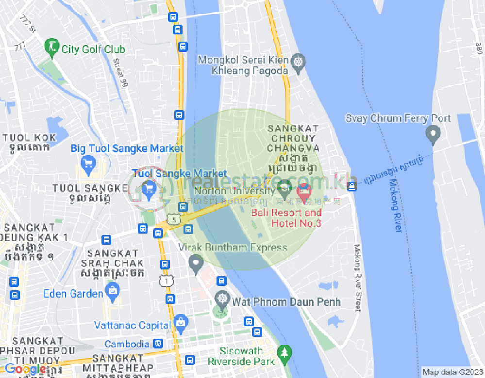 Mapa: Chroy Changvar, Phnom Penh
