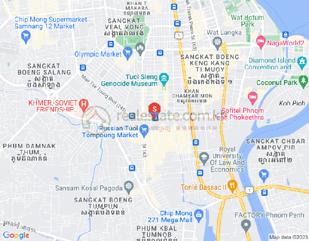 朱德奔1分区, 占卡蒙, 金边地图