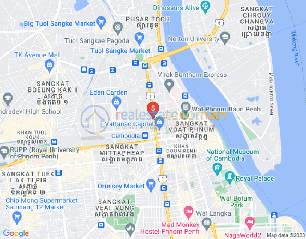 แผนที่ สระจก, ดวนป็ญ, พนมเปญ