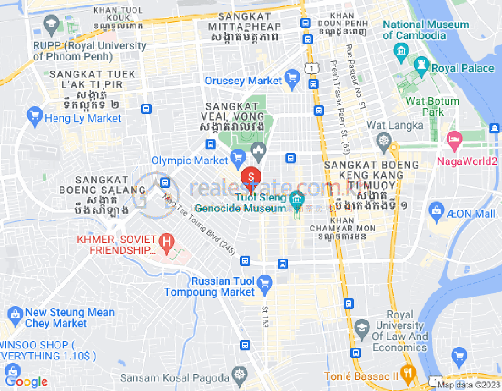 ផែនទី បឹងកេងកង២, បឹងកេងកង, ភ្នំពេញ