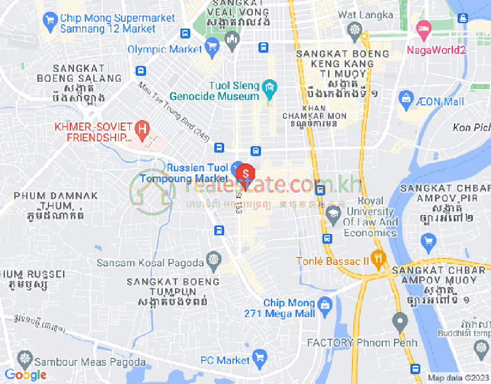 百色河分区, 占卡蒙, 金边地图