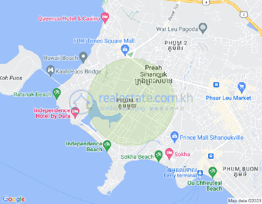 Map of Sangkat Bei, Sihanoukville