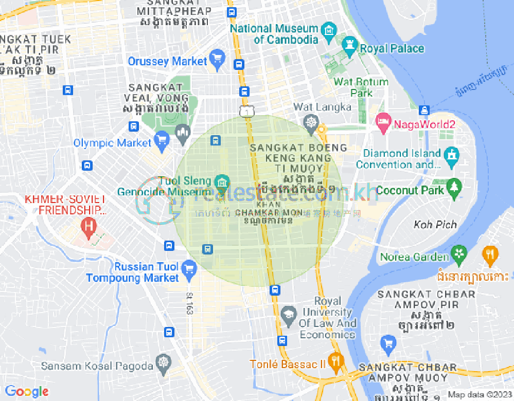 แผนที่ บีเคเค 2, บึงเกงกอง, พนมเปญ