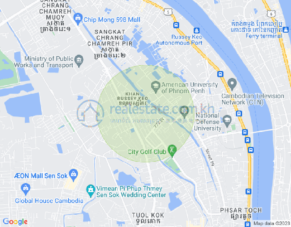 Mapa: Chrang Chamres 2, Russey Keo, Phnom Penh