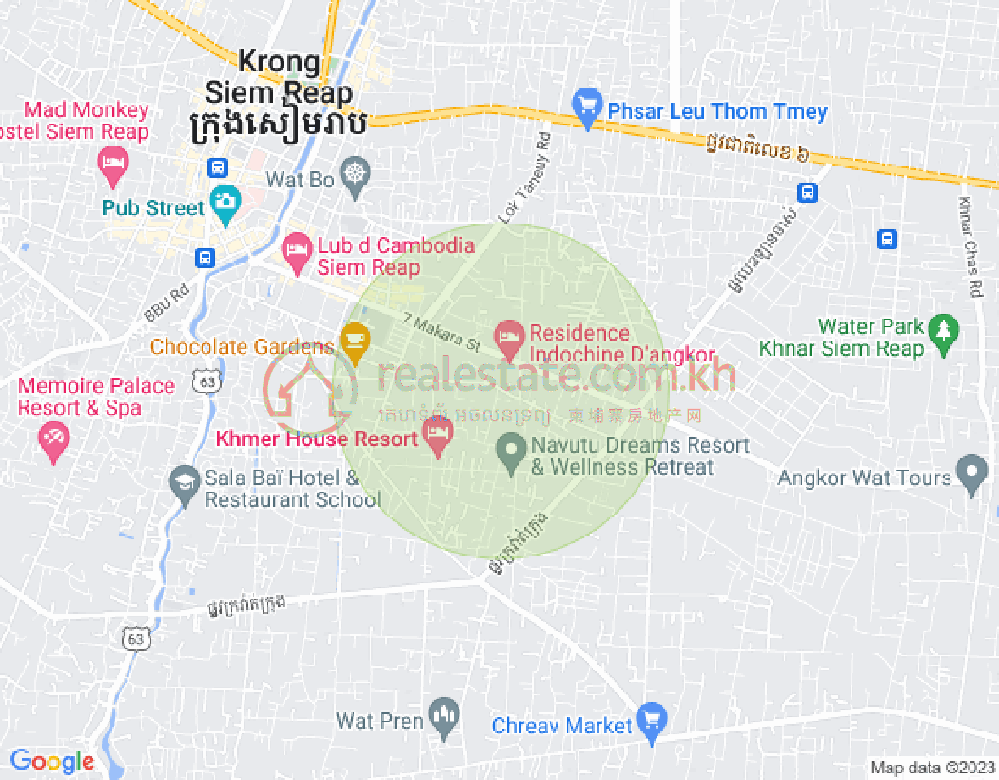 Map of Sala Kamraeuk, Siem Reap