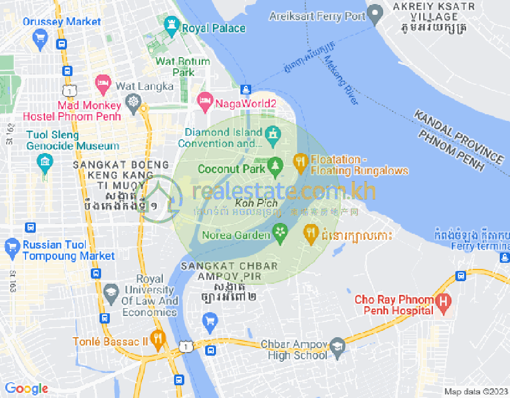 百色河分区, 占卡蒙, 金边地图