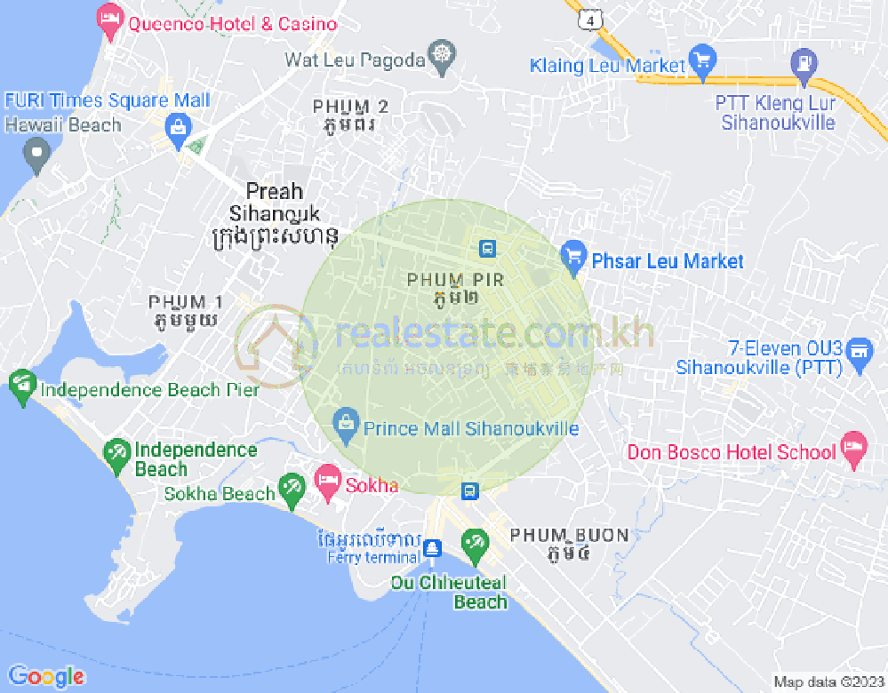 Mapa: Sangkat Pir, Sihanoukville