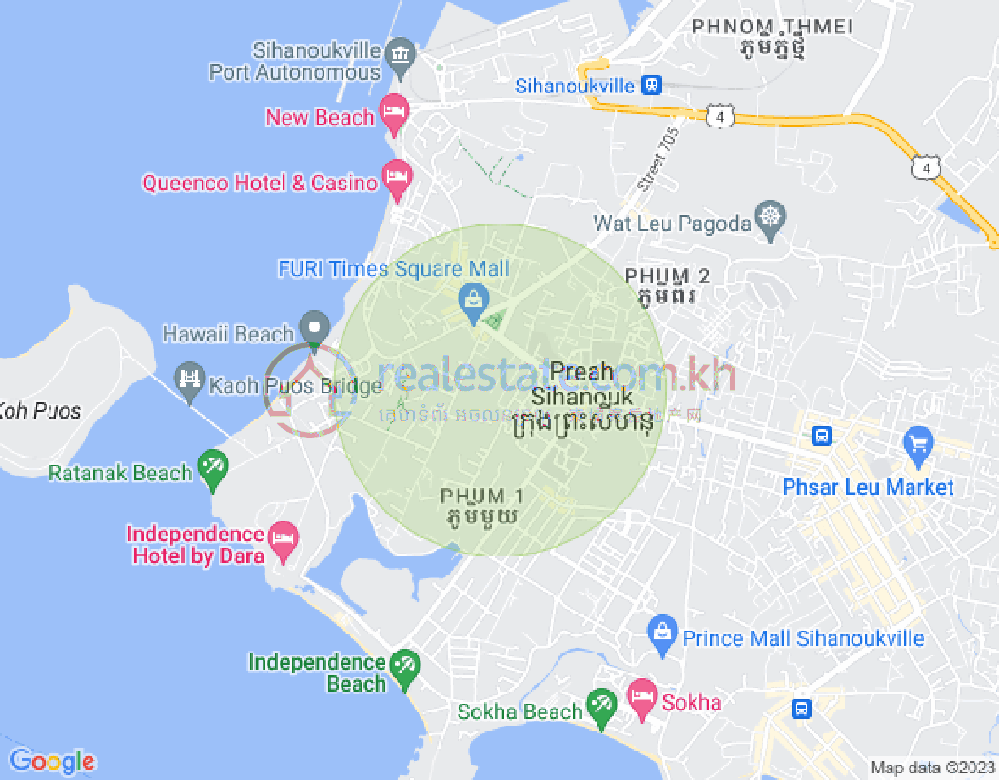 三号分区, 西哈努克城地图