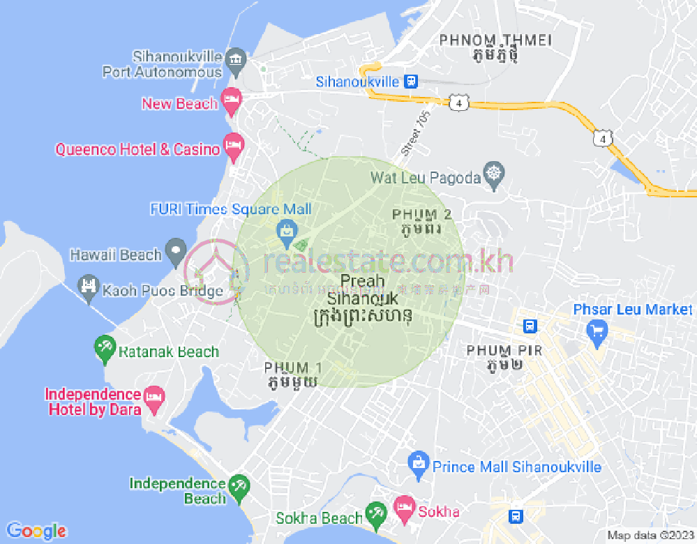 Map of Sangkat Bei, Sihanoukville