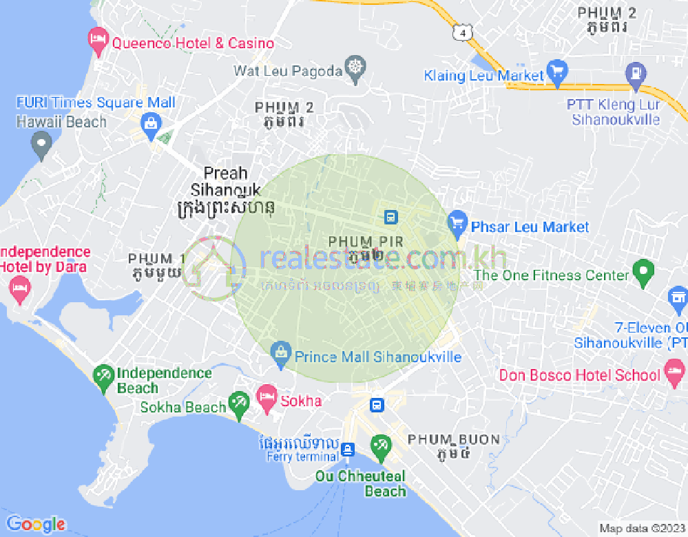 Map of St. 831, Sangkat Buon, Sihanoukville