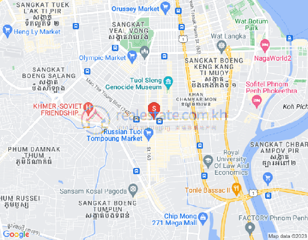 Mapa: Boeung Prolit, 7 Makara, Phnom Penh