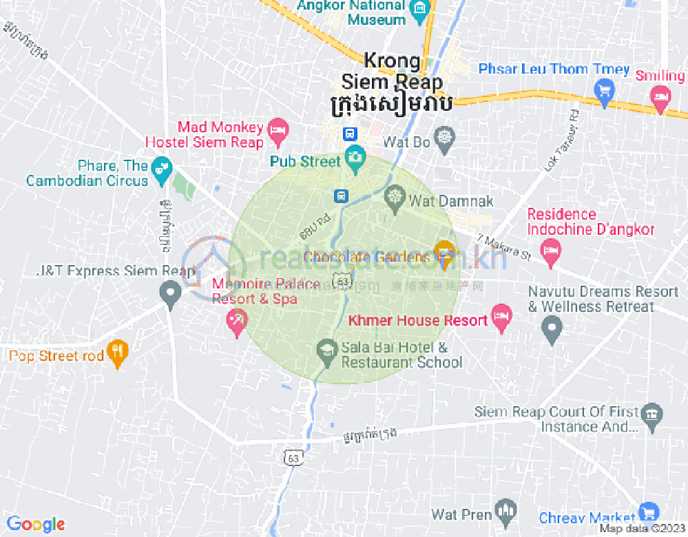 Svay Dangkum分区, 暹粒地图