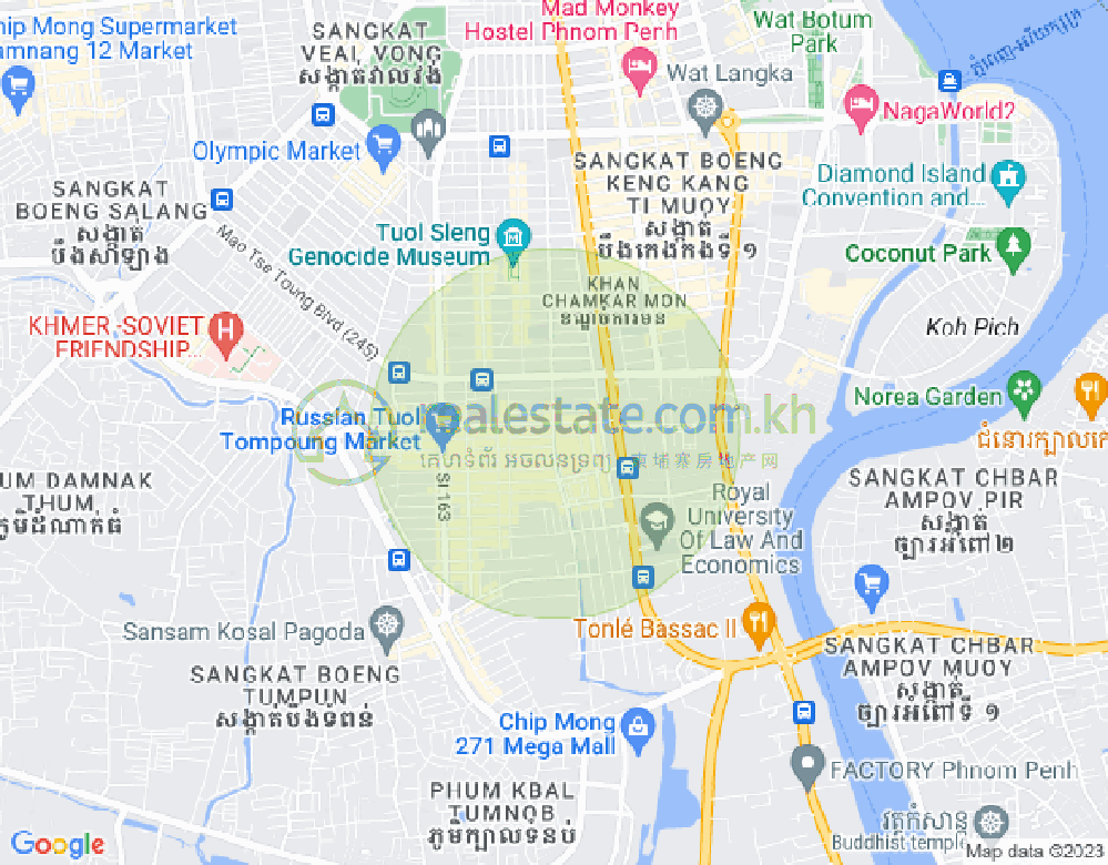 แผนที่ ตวลตุมปุง 1, จัมการมอน, พนมเปญ