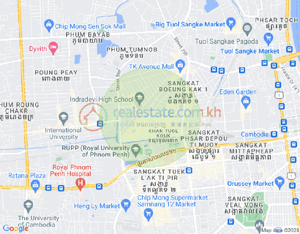 宣城2, 堆谷区, 金边地图
