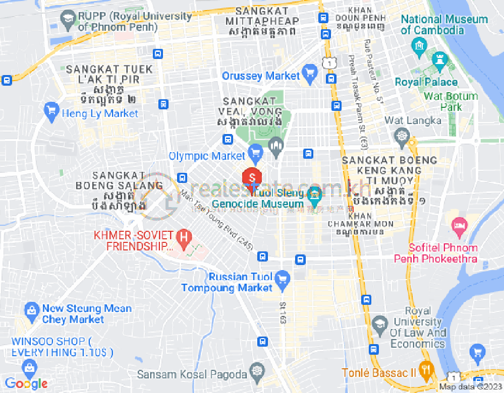 แผนที่ ตวลตุมปุง 1, จัมการมอน, พนมเปญ