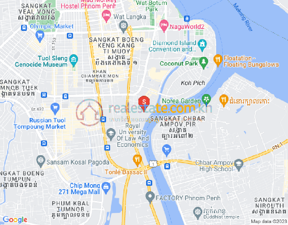 百色河分区, 占卡蒙, 金边地图