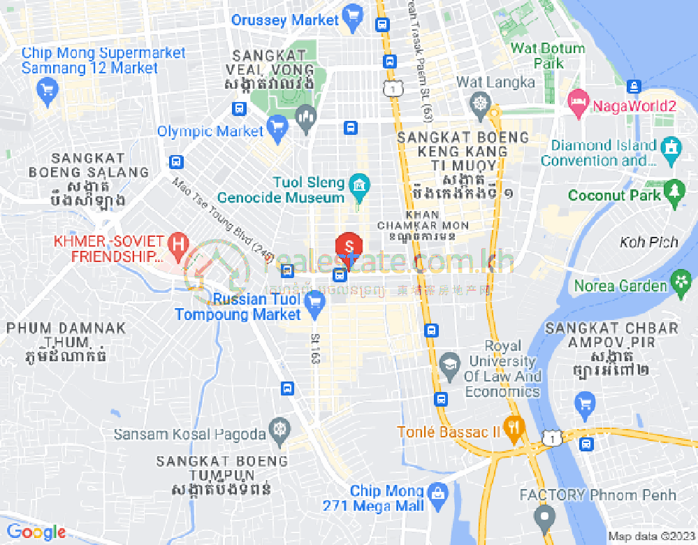 百色河分区, 占卡蒙, 金边地图