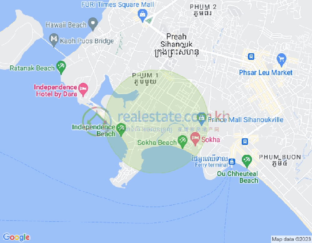 七号分区, 西哈努克城地图