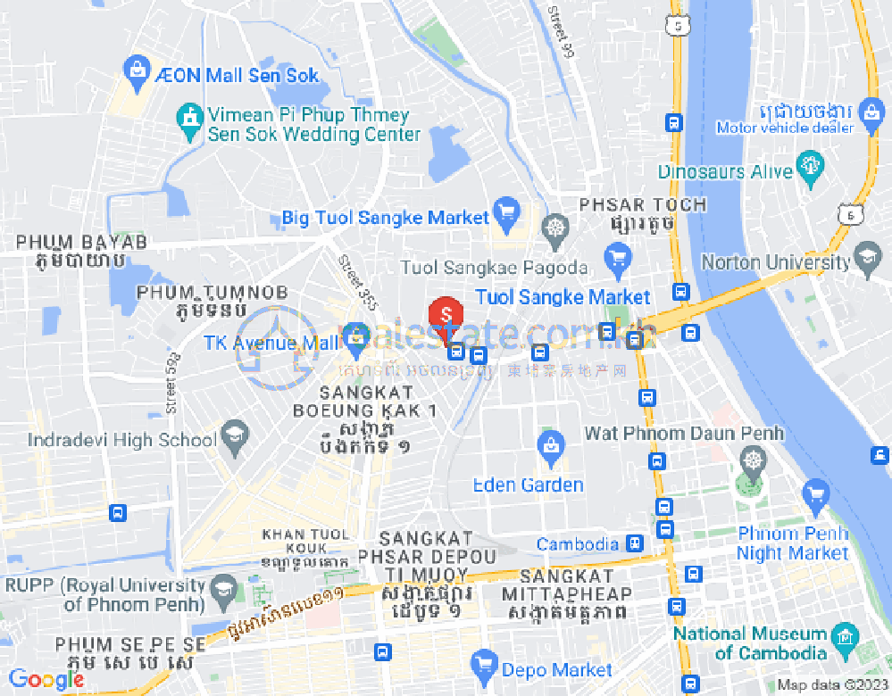 ផែនទី បឹងកក់១, ទួលគោក, ភ្នំពេញ
