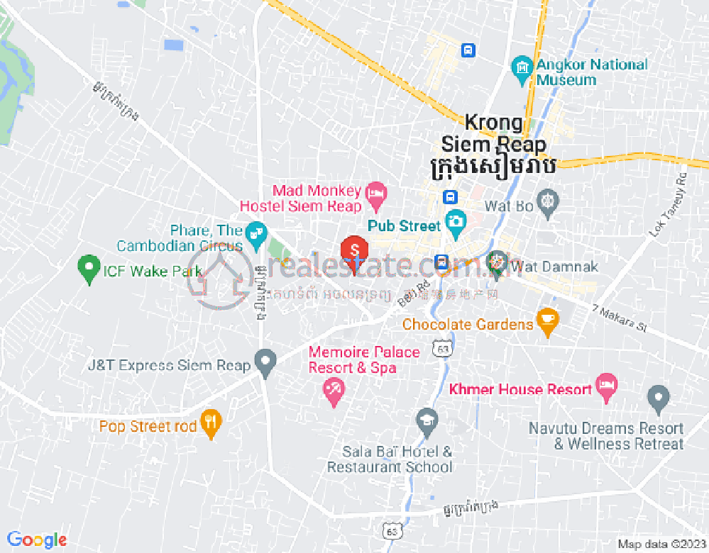Svay Dangkum分区, 暹粒地图