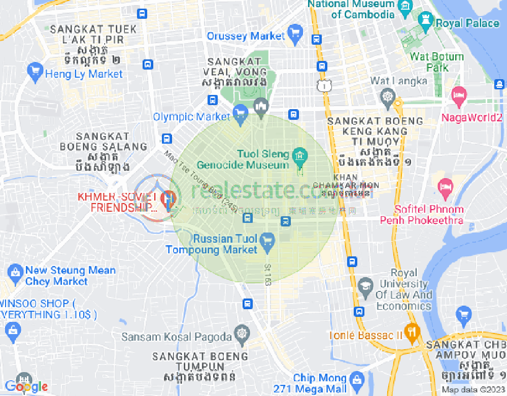 ផែនទី បឹងកក់១, ទួលគោក, ភ្នំពេញ