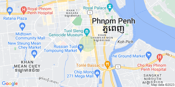 Carte de BKK 3, Boeng Keng Kang, Phnom Penh