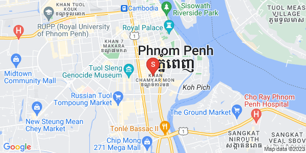 Map of BKK 1, Boeng Keng Kang, Phnom Penh