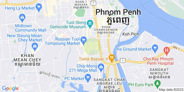 Map of Toul Tum Poung 1, Chamkarmon, Phnom Penh