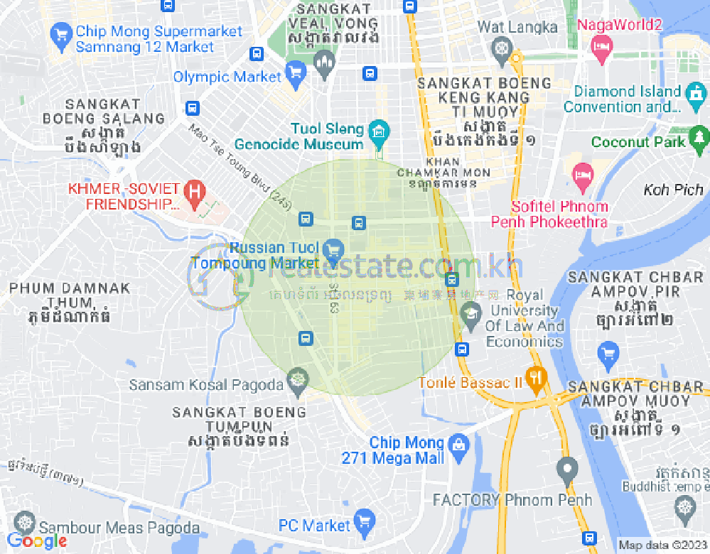 ផែនទី ទួលទំពូង១, ចំការមន, ភ្នំពេញ