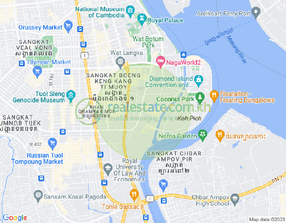 百色河分区, 占卡蒙, 金边地图